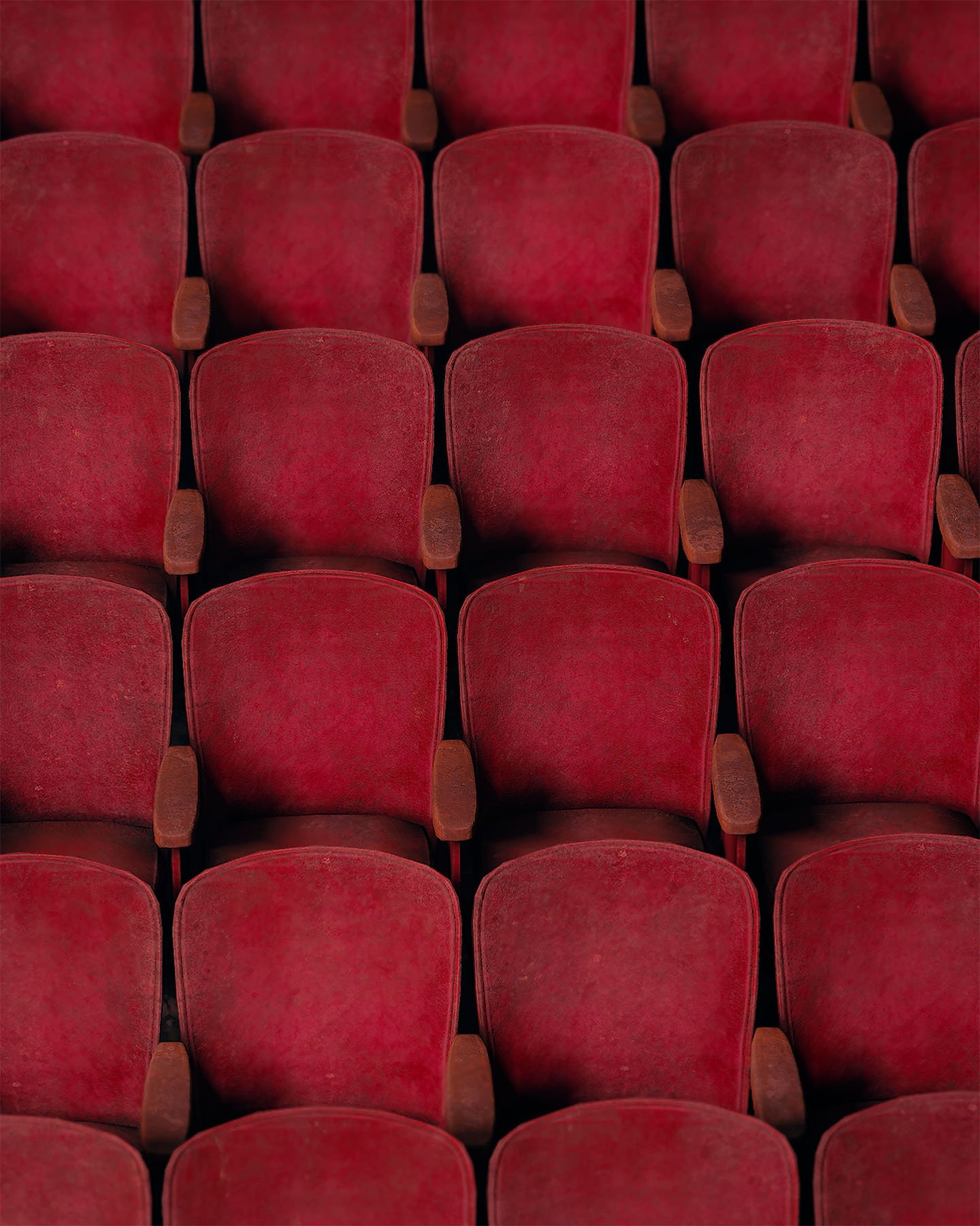 Red theater seats